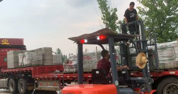 衡阳 黄金麻冰裂纹，地铺石装车