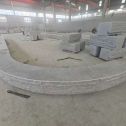 衡阳 芝麻白异形坐凳，自然面光面弧形加工