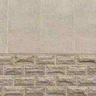 衡阳 黄金麻自然面蘑菇石配荔枝面干挂