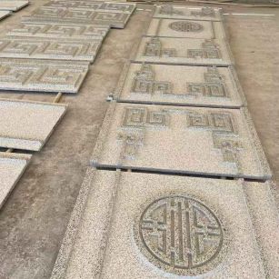 衡阳 白麻花岗岩外墙立面雕刻板