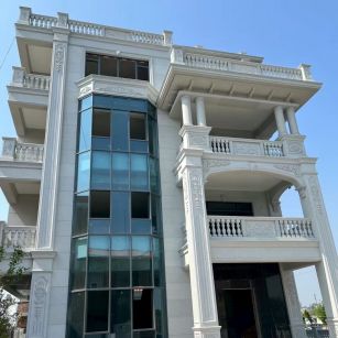 衡阳 白麻花岗岩别墅外墙干挂效果展示