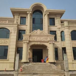 衡阳 黄金麻花岗岩别墅外墙干挂