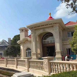 衡阳 黄金麻花岗岩欧式别墅