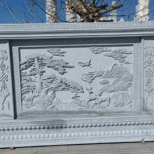 衡阳 芝麻白大型照壁，屏风，影壁