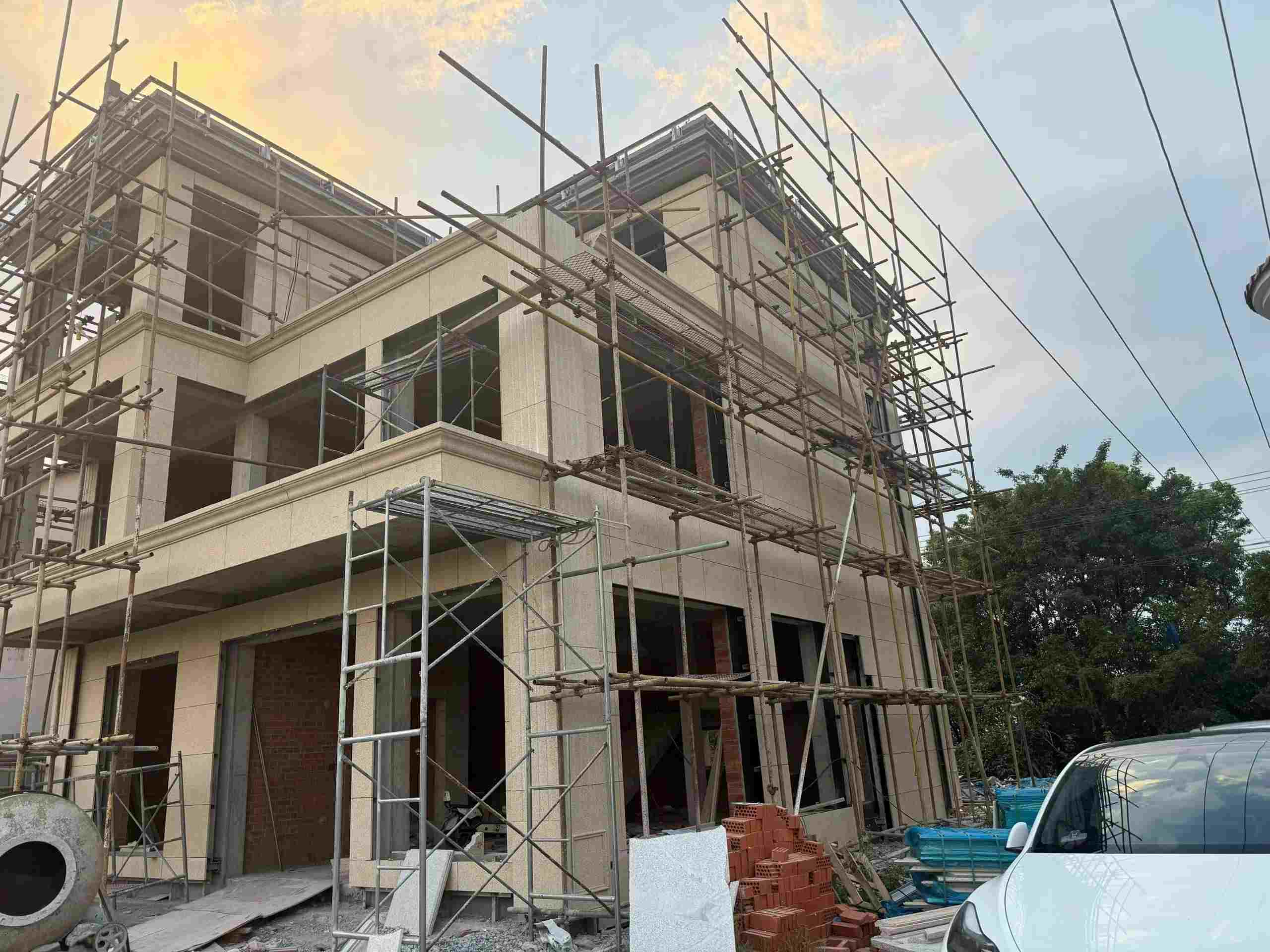 衡阳 黄金麻荔枝面花岗岩外墙干挂