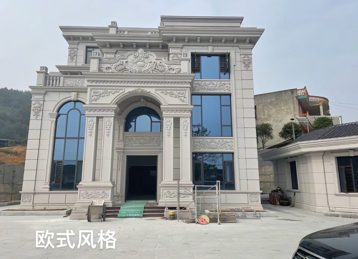 衡阳 白麻花岗岩别墅外墙干挂