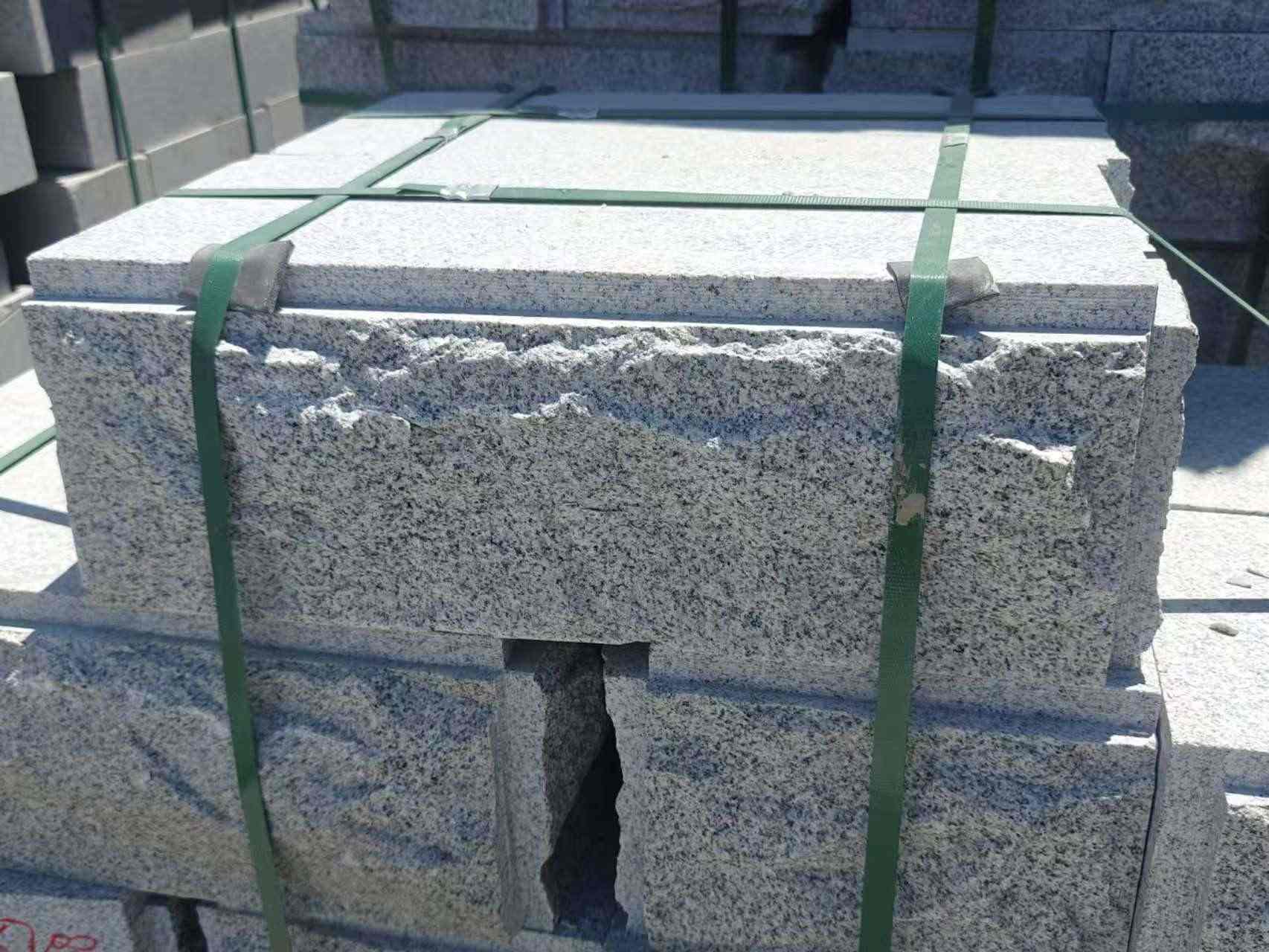 衡阳 芝麻白花岗岩自然面成品